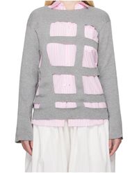 Comme des Garçons - Crew Neck Long Sleeve Sweater - Lyst