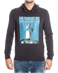 Armani Jeans - Logo Hooded Sweater - Lyst
