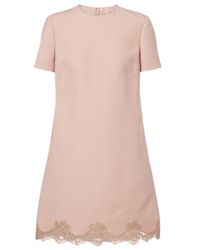 Valentino - Crepe Couture Short Dress - Lyst