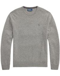 Polo Ralph Lauren - Logo Embroidered Crewneck Knit Jumper - Lyst