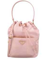 Prada - Duet Drawstrings Bucket Bag - Lyst