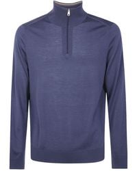 Paul Smith - Zip-Neck Knitted Jumper - Lyst