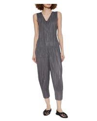 Pleats Please Issey Miyake - Zip Pleated Jumpsuit - Lyst