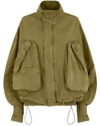 The Attico - The Logo Patch Bomber Jacket - Lyst