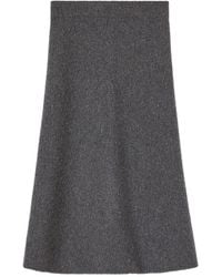 Jil Sander - A-Line Knitted Midi Skirt - Lyst