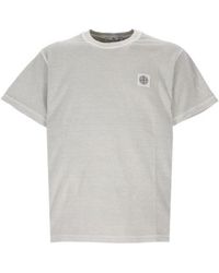 Stone Island - Compass Patch Crewneck T-Shirt - Lyst