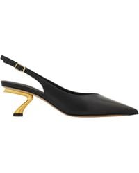 Ferragamo - Pointed-Toe Leather Pumps - Lyst