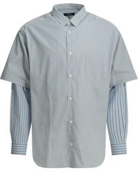 Comme des Garçons - Comme Des Garçons Homme Striped Buttoned Shirt - Lyst
