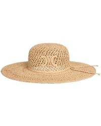 Celine - Triomphe Wide-Brimmed Hat - Lyst