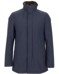 Herno - Faux Fur Collar Parka - Lyst