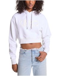 MICHAEL Michael Kors - Empire Logo Organic-Cotton Hoodie - Lyst