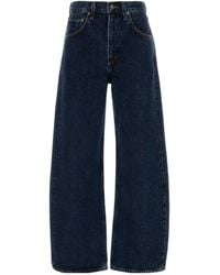 Agolde - Buttoned Tapered Leg Jeans - Lyst