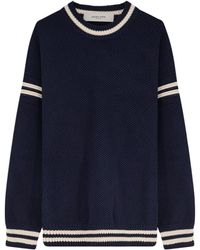 Golden Goose - Logo Detailed Striped Jumper - Lyst