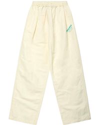 Willy Chavarria - Embroidered Wide-Leg Pants - Lyst