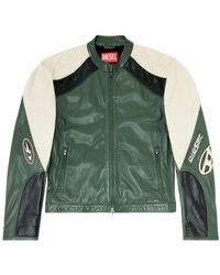 DIESEL - L-Ahti Leather Jacket - Lyst