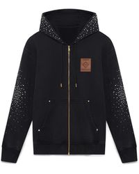 CASABLANCA - La Premonition Hotfix Printed Zipped Hoodie - Lyst