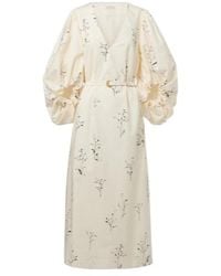 Altuzarra - Corrie Belted Floral Cotton Midi Dress - Lyst