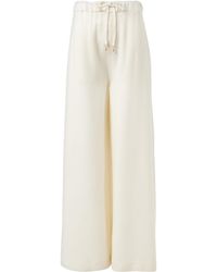 Gabriela Hearst - Gelos Wool And Silk Jacquard Palazzo Pants - Lyst