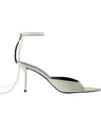 Victoria Beckham - Eliza Lace-Up Heeled Sandals - Lyst