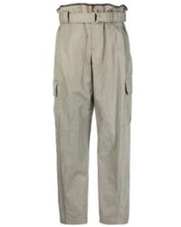 Brunello Cucinelli - High Waist Belted Trousers - Lyst