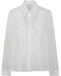 Ermanno Scervino - Embroidered Button-Up Shirt - Lyst