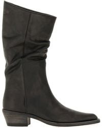 KHAITE - Clive Leather Boots - Lyst