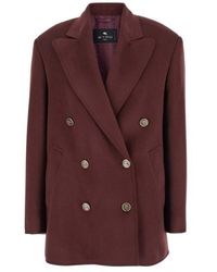 Etro - Double-Breasted Oversized Blazer - Lyst