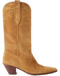 Nili Lotan - Embroidered Mid-Calf Cowboy Boots - Lyst