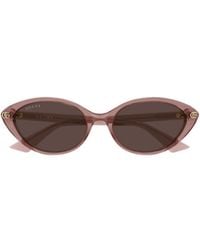 Gucci - Eyewear Cat Eye Frame Sunglasses - Lyst