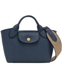 Longchamp - Logo Debossed Tote Bag - Lyst