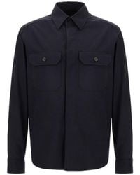 ZEGNA - Flap-Pocket Shirt Jacket - Lyst