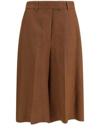 Lardini - Pleated Bermuda Shorts - Lyst