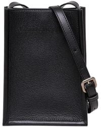 McQueen - Logo Embossed Crossbody Bag - Lyst