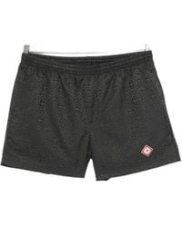 CASABLANCA - Elastic Waist Swim Trunks - Lyst