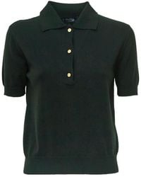 Max Mara - 'S Pomposa Short-Sleeved Knitted Polo Shirt - Lyst