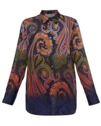 Etro - Long Sleeve Patterned Shirt - Lyst