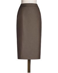 Max Mara - Wool Gabardine Pencil Skirt - Lyst