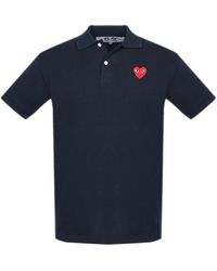 Comme des Garçons - Heart-Patch Polo Shirt - Lyst
