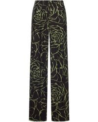Dries Van Noten - Wide Leg Trousers With Print - Lyst