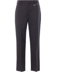 Prada - Safety-Pin Detailed Tailored Trousers - Lyst