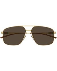 Gucci - Eyewear Navigator Frame Sunglasses - Lyst