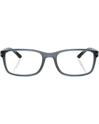 Prada Linea Rossa - Prada Eyewear Rectangular Frame Glasses - Lyst