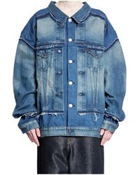 Junya Watanabe - Long Sleeve Denim Jacket - Lyst