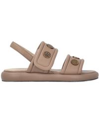 Pinko - Studded Logo Detail Sandals - Lyst