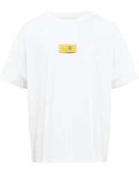 MM6 by Maison Margiela - Numbers Motif-Patch Crewneck T-Shirt - Lyst