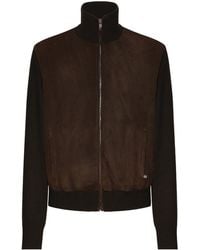 Dolce & Gabbana - Jacket With Suede Front - Lyst