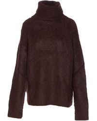 Uma Wang - Dark High Neck Sweater - Lyst
