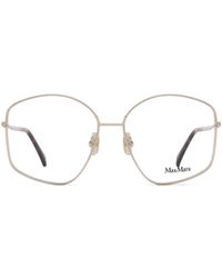 Max Mara - Irregular Frame Glasses - Lyst