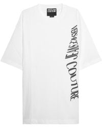 Versace Jeans Couture - Vertical-Logo T-Shirt - Lyst