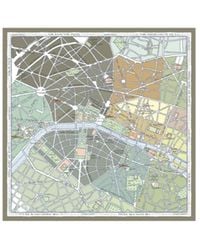 Longchamp - 'A La Decouverte De Paris' Silk Scarf 90 - Lyst